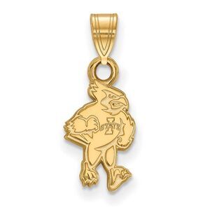 14k Yellow Gold Iowa State Small Mascot Pendant